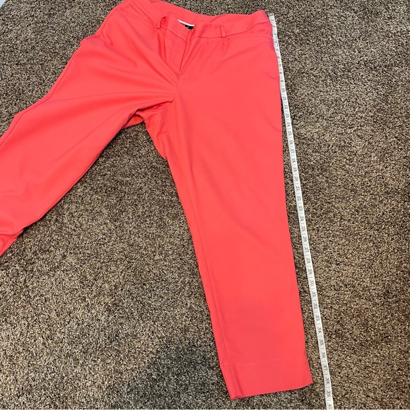 Lane Bryant Women’s Flat Front High Waisted Coral Pants Sz 14 - Picture 5 of 9
